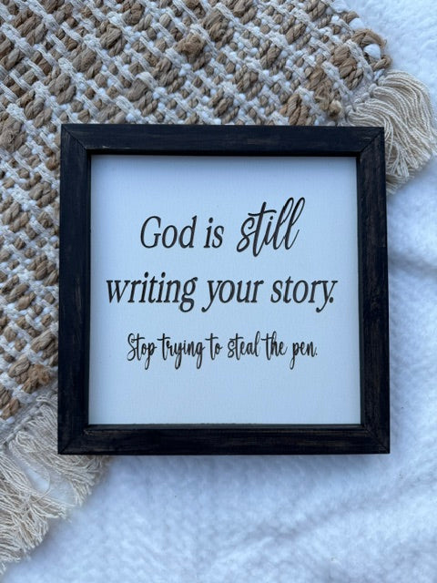 God is still writing