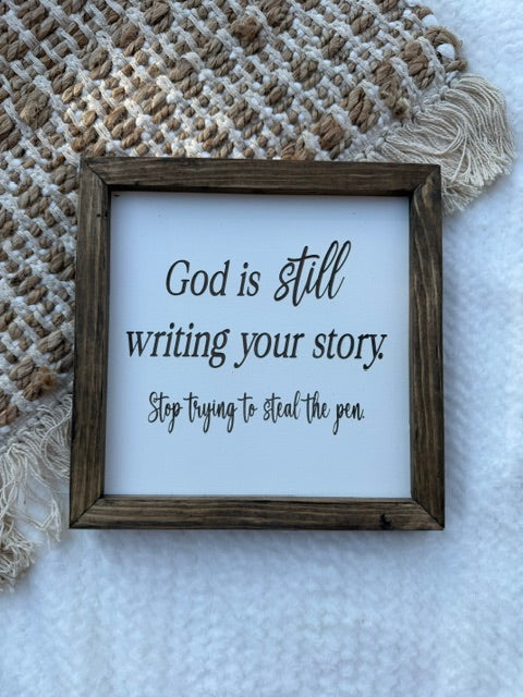 God is still writing